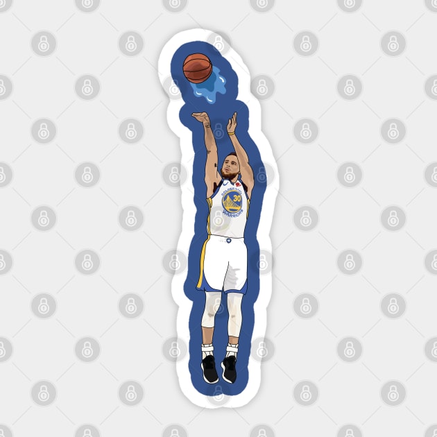 Steph Curry Splash Golden State Warriors Sticker by xavierjfong